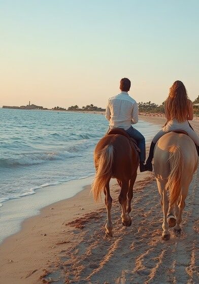 Spiaggia a cavallo